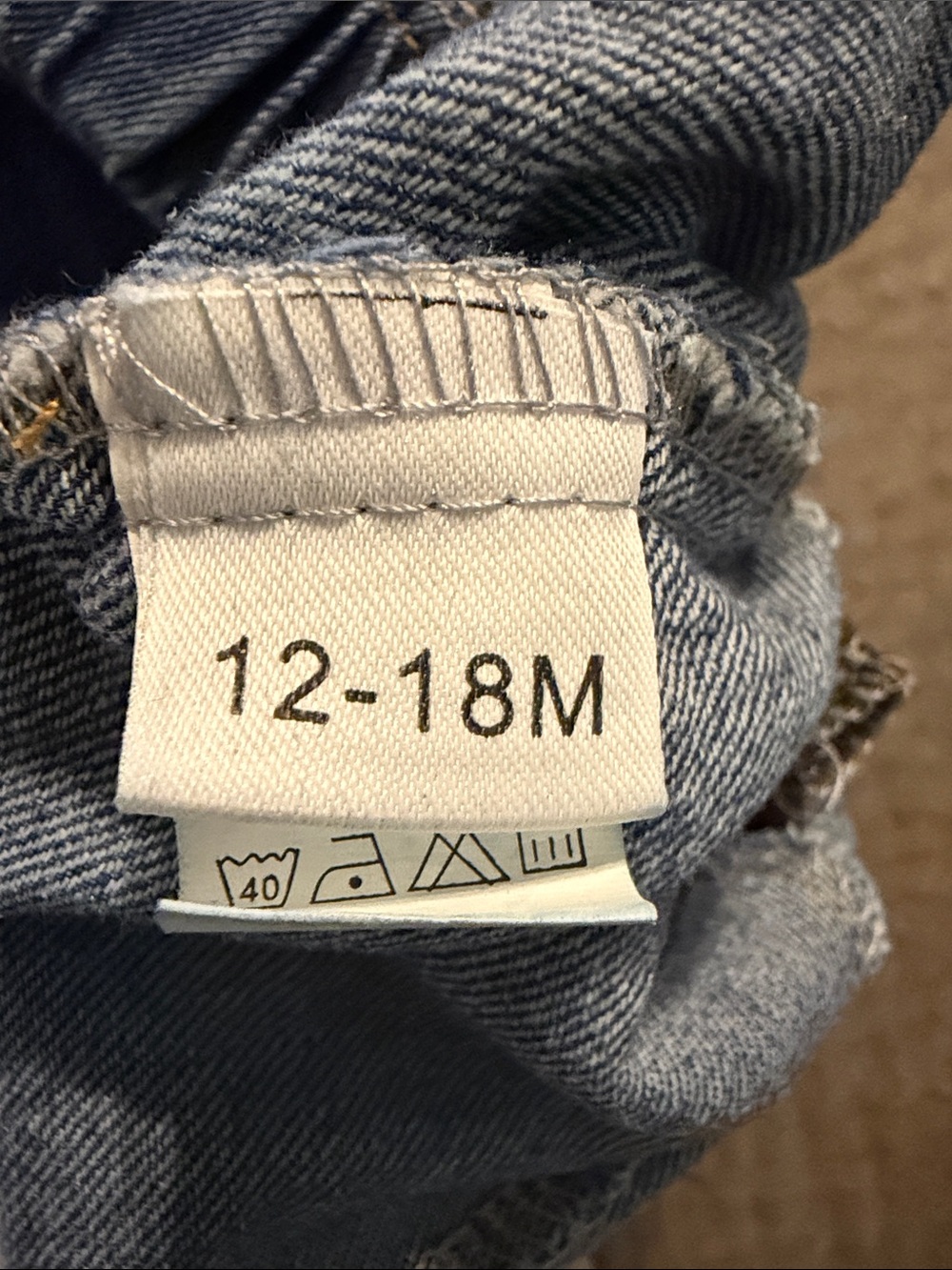 Kids Distressed Denim Jeans with Camo Patch - Picture 2 of 3